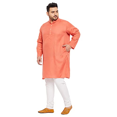 Image of Bigbanana Plus Size Men Regular Fit Kurta