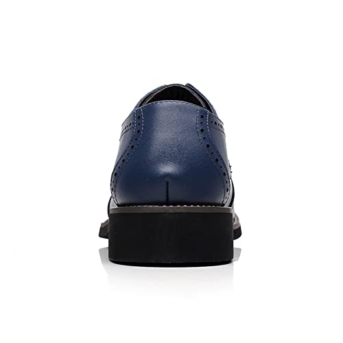 Image of Men's Pointed-Toe Lace-up Formal Brogues Dress Shoes