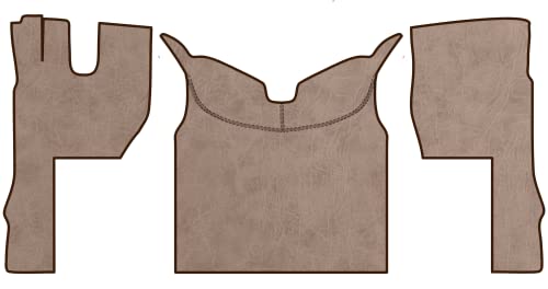 Tapis de sol camion imperméable et isolant en cuir beige pour Volvo FH