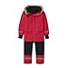 Kids Snow Suit Girls One Piece Toddler Snow Suit Boy Fashion Waterproof Windproof Clothes Winter Outdoor Fleece-Lined Thickened Ski Suits With Pockets Red-90