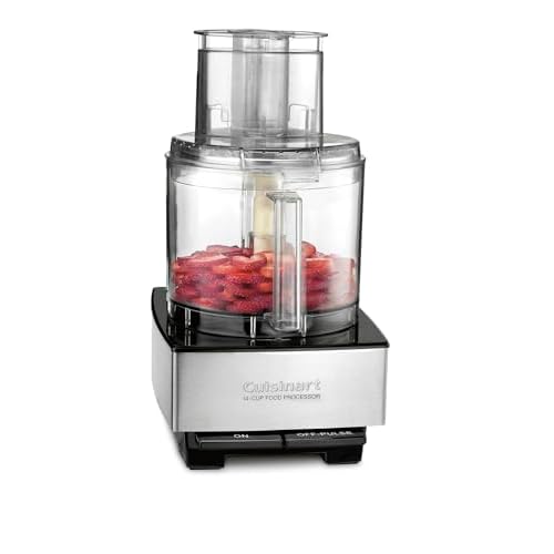 Cuisinart Food Processor 14-Cup Vegetable Chopper for Mincing, Dicing, Shredding, Puree & Kneading Dough, Stainless Steel, DFP-14BCNY