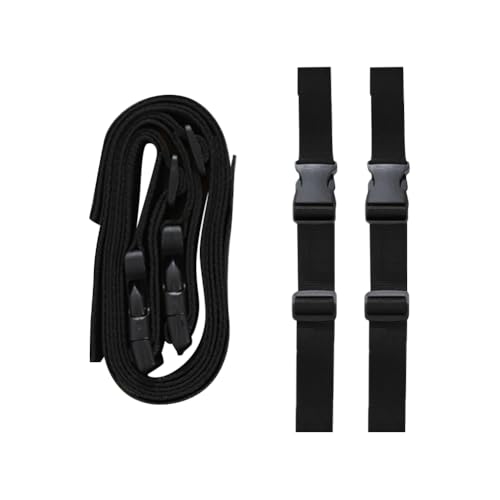 Lot de 4 sangles réglables pour surmatelas - Sangles d'emballage pour sac de couchage - Sangles de rangement pour bagages - Ceintures de sécurité pour...