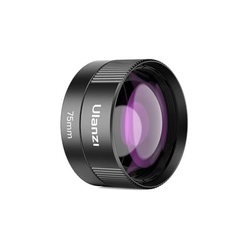 Image of ULANZI CL-003 75mm Macro Phone Camera Lens | 10X HD Macro Lens for Smartphones | 17mm Thread Mobile Lens with Universal Clip | Compatible with iPhone, Samsung, Android for Close-Up Photography.