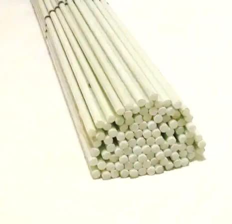 Tuteur en fibre de verre 150 cm 7 mm 50 pièces - Tuteur massif pour utilisation sur les pieds d'olive ou d'amande