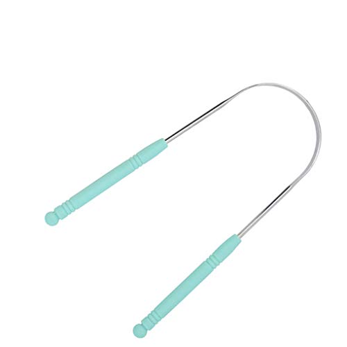 LEVEL GREAT Herramienta de Limpieza de la Lengua raspador de Acero Inoxidable Recubierto de Limpieza Aliento Fresco Lengua Limpiador Lingual Furred Remoción