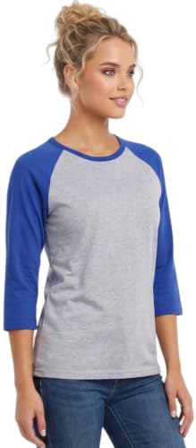 Image of ToBeInStyle Women's Classic Two Color Cotton Baseball T-Shirts