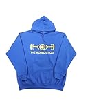 Subaru World Is Flat Logo Black Basic Pullover Impreza WRX STI Hoodie Sweatshirt (US, Alpha, Large, Regular, Regular, Blue)