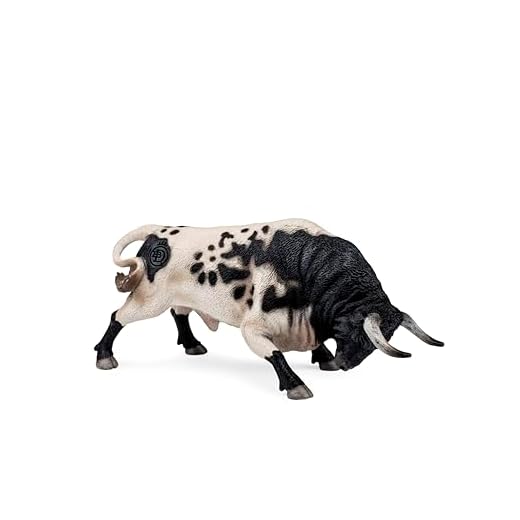 DQB DeQUBE- Bravo Berrendo Embistiendo Animal Figura de Toro, tierdruck, Multicolor, 17x8x4,2 (DeQUBE Trading S.L. 1)