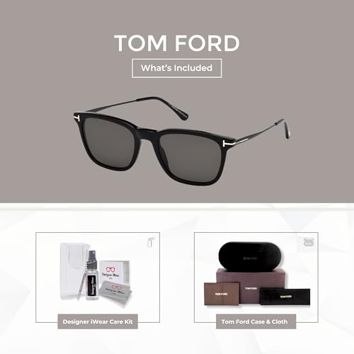 Tom Ford FT0625 Arnaud Square Sunglasses for Men +BUNDLE with ACCESSORY EYEWEAR KIT2