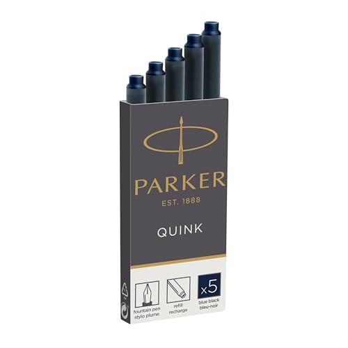 Image of Parker 1950382 Quink Fountain Pen Refill Box of 5