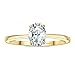 JewelryPalace Oval Cut 1ct Cubic Zirconia Engagement Rings for Women, 14K Yellow Gold Plated 925 Sterling Silver Promise Ring for Her, Simulated Diamond Anniversary Wedding Ring Jewelry Sets 7