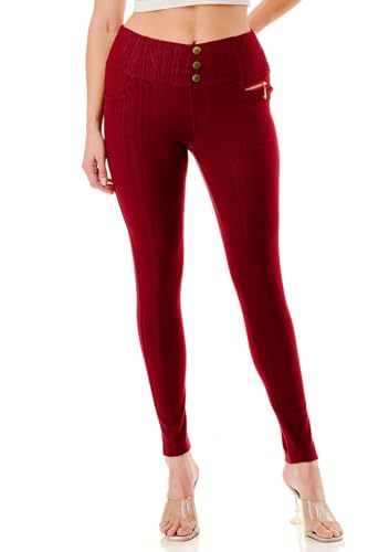 Women's High Waist Stretch Skinny Knit Fleece Lined Denim Jeggings Full Length (Size...