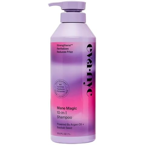 Eva NYC Mane Magic 10-in-1 Shampoo, Hair Care for Soft and Smooth, Strengthening and Nourishing hair, Sulfate Free Shampoo and Hair Products, GMO-Free, for Women, 1L Cover