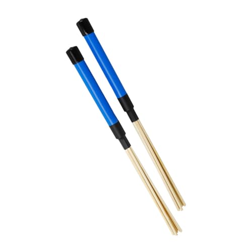 Baquetas de batería de madera color azul para percusión miniatura 4