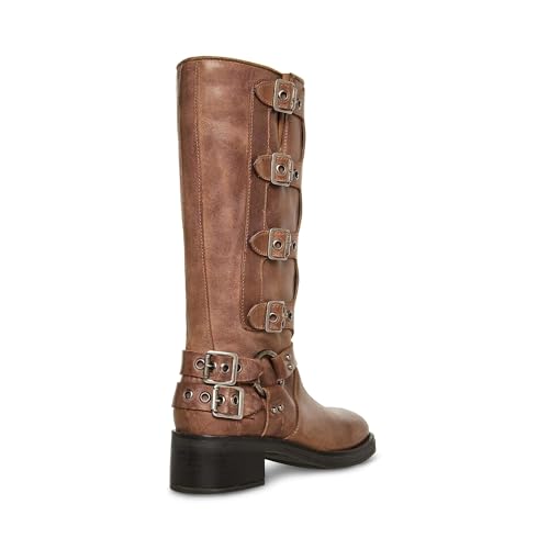 Steve Madden Steve Madden Women's Brocks Fashion Boot, Brown Distressed, 8.5