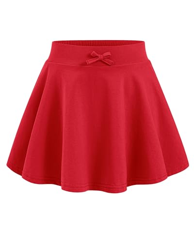 La mejor comparación de Faldas para Niña que puedes comprar esta semana. 45 BOOPH - Faldas informales para niñas, minifalda con bolsillos, Rojo -, 10-11 Años