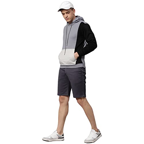 Image of HIGH Star Men's Fleece Colorblock Hooded Sweatshirt
