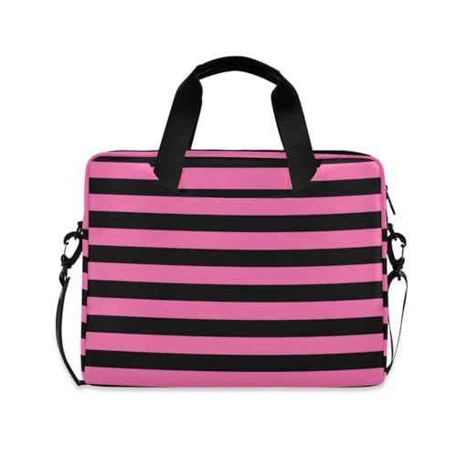 Bolso para laptop 15.6" cruzado rosa y negro miniatura 1