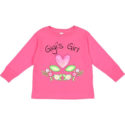 inktastic Gigi's Girl- Heart Flowers Toddler Long Sleeve T-Shirt
