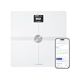 WITHINGS Body Smart - Bilancia pesapersone digitale WIFI con composizione corporea: peso, massa grassa, muscolare, ossa, acqua, indice di grasso viscerale, bilancia di precisione, fino a 8 utenti
