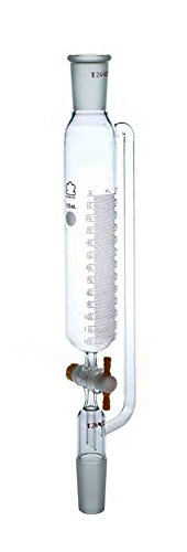 Kimble Glass 634530-1000 Graduated Addition Funnel with Pressure Equalizing Line, Standard Taper, No Stopper, 1000 mL Capacity