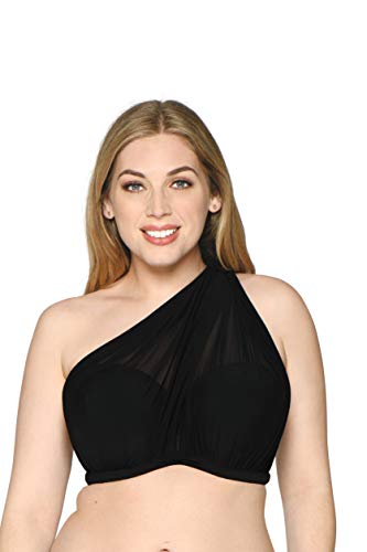 Curvy Kate Damen Wrapsody Bikinioberteil, (Black Black), (Herstellergröße: 34G)