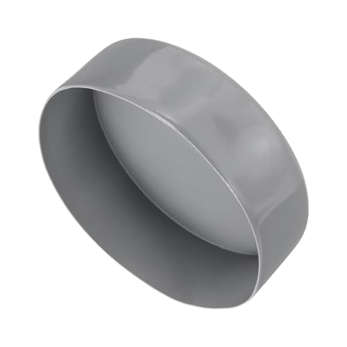 Image of uxcell 4pcs Rubber End Caps 170mm ID Vinyl Round End Cap Cover Screw Thread Protectors Light Gray, 50mm Height