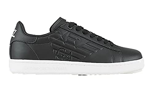 EA7 Sneakers Basses Cuir noires pour homme | Design urbain Emporio Armani