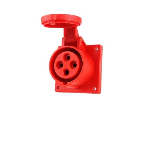 Conector industrial trifásico de 16A para talleres y uso intensivo