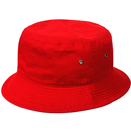 Image of Falari Men Women Unisex Cotton Bucket Hat 100% Cotton Packable for Travel Fishing Hunting Summer Camp