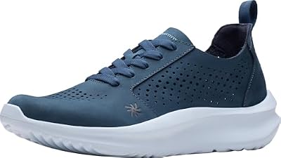 Clarks CloudSteppers Womens Solevana Style None, Navy Nubuck, 7.5 Wide US