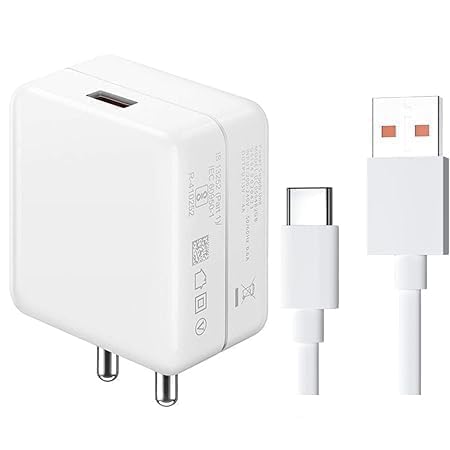 Image of Original 85w SUPEVOOC Fast Charger Type-C Cable | 85w USB Charger for OnePlus, Realme, Oppo, Redmi, Xiaomi, Poco, iQOO, Samsung, Motorola & Supports Dart, Dash, Warp, Vooc, SuperVooc (DEC187)