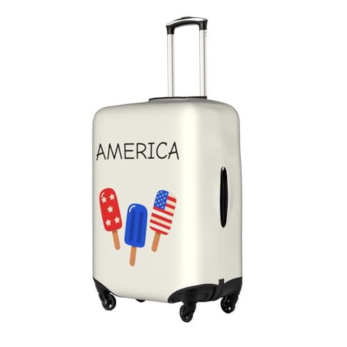 Travel Luggage Cover Popsicle Usa 4th Of July Independence Memorial Day Fashion Washable Baggage Suitcase Protector Fit For Luggage Small2