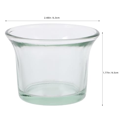 Cuencos de vidrio para comedero de pájaros BESPORTBLE transparentes anti-impacto 4