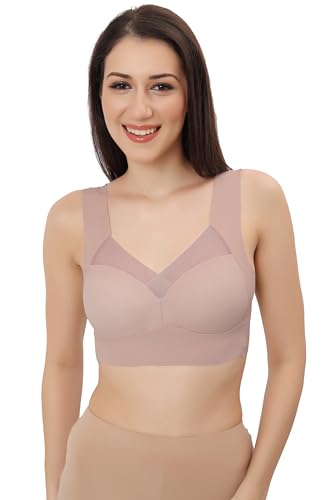 Image of Fabluk ICY Silk Seamless Pushup Sporta Bra, Padded, Full Coverage, Yoga Bralette Tank Top for Workout & Gym