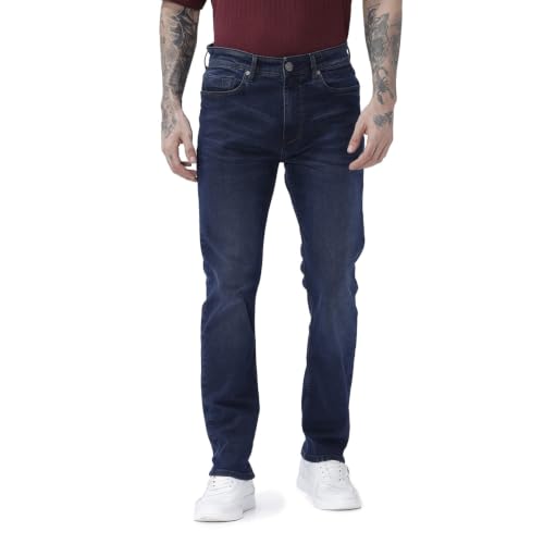 Image of BASICS Cotton Stretch Men's Jeans | Smart Casual Denim | Ultra-flexible stretch cotton denim. Modern style. Durable, breathable & built for all-day travel comfort.