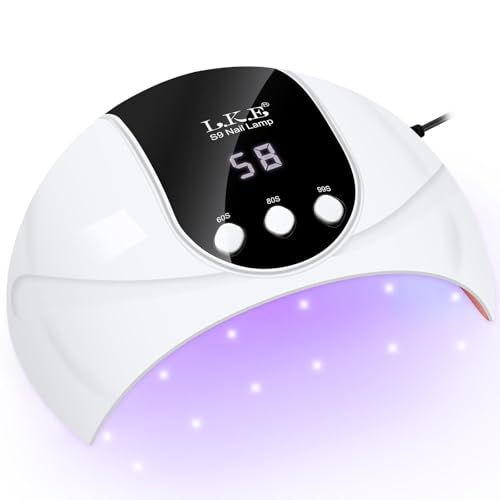 UV Lampe für Gelnägel 54W UV Lampe Nägel mit 3 Timer LCD Display Auto Sensor Premium Alle UV Gel Nagellack Ideal für Anfänger und Profis Perfektes Festivalgeschenk (Mittelgroß)