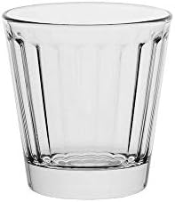 AmazonCommercial Fluted Fruit Juice Glass Drinking Glasses, Barware Glass Tumbler, 198 ml, Set of 8
