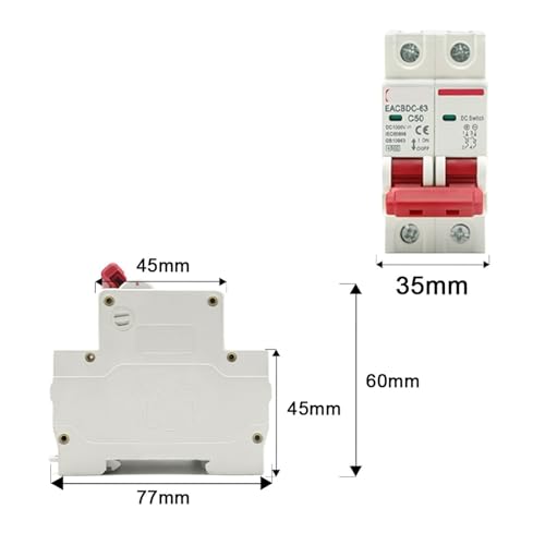 Interruptor de proteccion contra sobrecarga DC 1000V para evitar averias 3