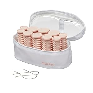 Conair Instant Heat Compact Hot Rollers for Long, Medium, and All Hair – Hair Curler – Hair Roller Clips Included – 1 1/4-inch, 1-inch, and 3/4-inch Rollers
