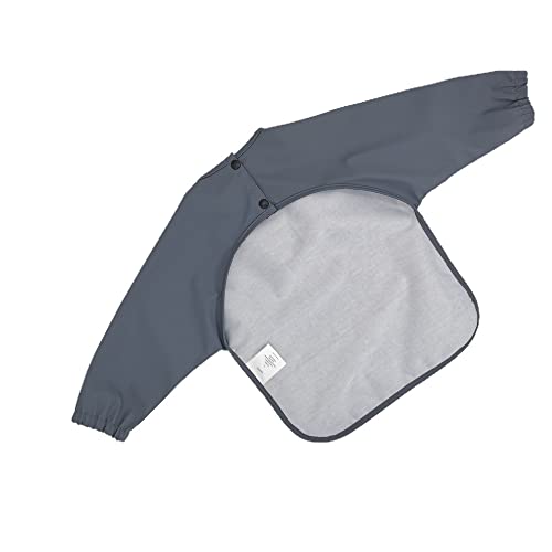 Waterproof Baby Bibs,Infant Toddler Long Sleeve Feeding Bib With Food Catcher Super Soft Wipe Clean3