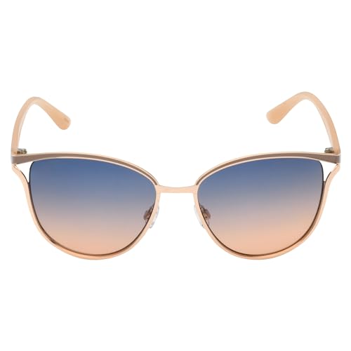 TAHARI Women's Metal Cat Eye-Vintage Sunglasses, Gold & Nude, 58 mm2