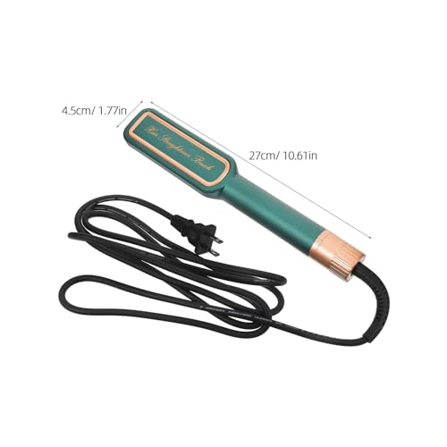 Plancha para el cabello inalámbrica Ipetboom con temperatura ajustable, cepillo alisador portátil ligero para cabello ondulado y rizado, con conector eléctrico estadounidense miniatura 2