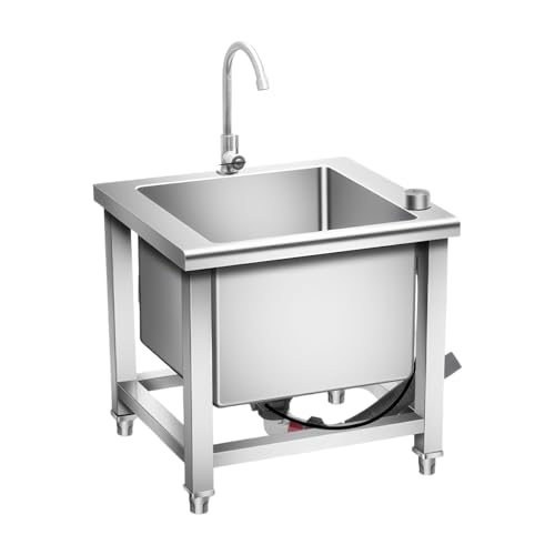 Evite salpicaduras con este cubo de fregona comercial profundo de acero 304 2
