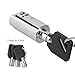 Lybunair Zinc Alloy Chrome Single Opening Key Vending Machine Lock Cylinder for Automatic Selling Machines, Industrial Tank, and Safe Box