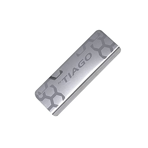 Image of GFX Car Door Sill Guard - Stainless Steel, Protects Painted Edges from Scuffs or Scratches Compatible with Tiago Set of 4Pcs (After-Market) Model - 2016 Onwards