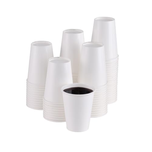 ECO-BRO 350ML Set di Bicchieri Carta Biodegradabile Compostabile Bicchiere Monouso Bicchieri Cappuccino Bicchieri Cocktail (1000)