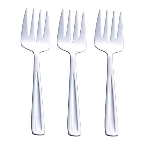 GoGeiLi Stainless Steel Large Serving Fork Set, 9.5-inch Big Serving Fork for Party, Banquet, Buffet, Dishwasher Safe, Set of 3 Cover