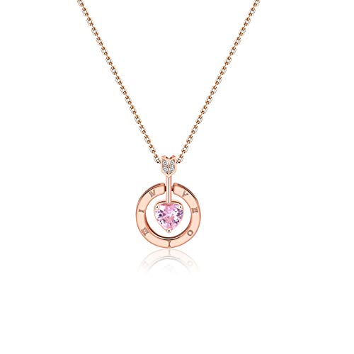 Collier Coeur Argent pour Femme, le Cadeau d'Anniversaire Idéal pour Petite Amie