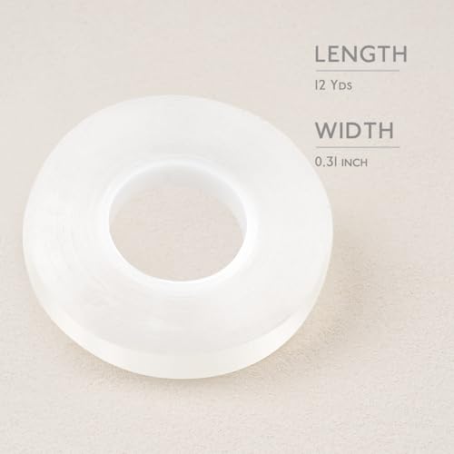 Image of WENNALIFE Single-Sided Hair Extension Tape Roll, 12 yd x 0.3 in